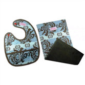 Bib & Burp Cloth Set in Seymore
