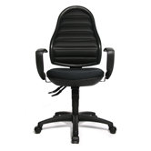 Flex Point Swivel Chair in Black