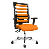 Workout Swivel Chair in Orange