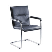 Envoy Leather Cantilever Reception Arm Chair