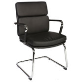 Deco Visitor Chair in Black