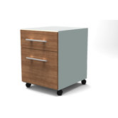 Perfect Two Drawer Pedestal in Cherry