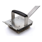 Steven Raichlen Forged Stainless and Pakka Wood Dual Handle Grill Brush