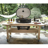 Cypress Table for Extra Large Oval Grill