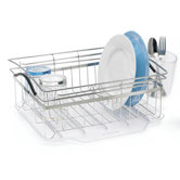 Compact Dish Rack in Stainless Steel