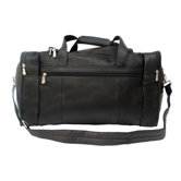 Traveler 19" Leather Travel Duffel with Side Pockets