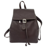 Top Flap Drawstring Backpack