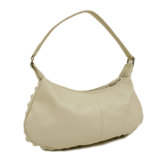 Ladies Studded Hobo Bag in Ivory