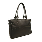 Large Ladies Side Strap Tote in Chocolate