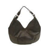 Ladies Large Hobo Bag in Chocolate