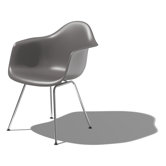 Eames DAX - Molded Plastic Arm Chair with 4 Leg Base