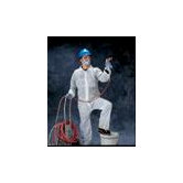 Large Blue Spunbond Polypropylene Coverall With Zipper Front