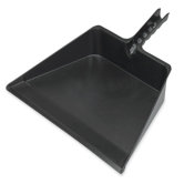Dust Pan, Jumbo, Lightweight, 18" W, Black