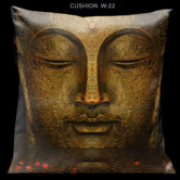 Zen Black and Red 18" Square Pillow