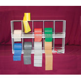 Horizontal Duplex Exercise Band Rack with 10 Bin Universal