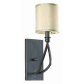 One Light Wall Sconce in Rust