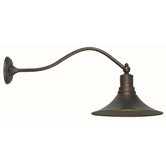 Dark Sky One Light Large Post Lantern in Antique Copper