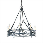 Iron Works 8 Light  Chandelier