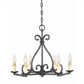 Inspirational Iron 6 Light Chandelier