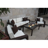 Clima 4 Piece Deep Seating Group with Cushions