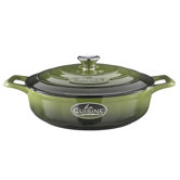 Cast Iron Elysee 28 cm Saute Casserole in Olive