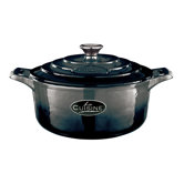 Cast Iron 20cm Round Casserole in Black