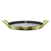Cast Iron 30cm Two Handle Frying Pan in Olive Green