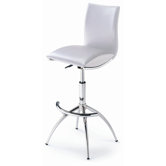 Barstool 60 Adjustable Barstool in White