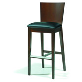 Barstool 82 Uptown Barstool in Walnut and Black