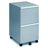 MP-05 Mobile Double File Cabinet in Silver