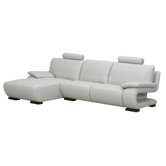 Charlotte Left Leather Sectional