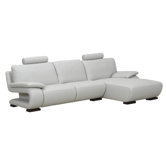 Charlotte Right Leather Sectional