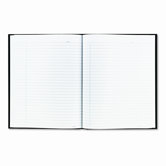 Business Notebook, College Rule, 9-1/4 x 7-1/4, 96 Sheets/Pad with Black Cover