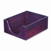 Hardwood Letter Stackable Desk Tray, Mahogany