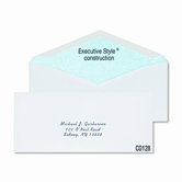 Gummed Flap Security Tint Business Envelope, V-Flap, #10, White, 500/box