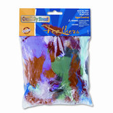 Bright Hues Feather Assortment, Approximately 325 Feathers per Pack
