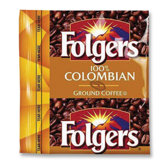 (42 per Carton) Coffee Premeasured Packs, Colombian, Ground, 1.75 oz Packet
