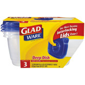 GladWare Deep Dish Food Container Lid in Clear