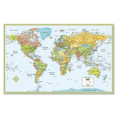 Rand Mcnally M-Series Laminated World Map