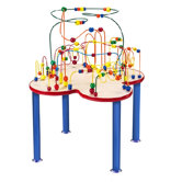 Fleur Rollercoaster Table with Metal Legs