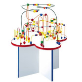 Fleur Rollercoaster Table with Wood Legs