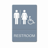 Ada Sign, Restroom/Wheelchair Accessible Tactile Symbol