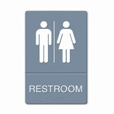 Ada Sign, Restroom Symbol Tactile Graphic