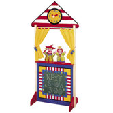 Floor Standing Puppet Theater with Clock