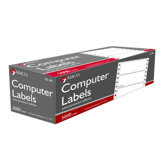 Data Processing Labels,4"x1-7/16",1 Across,5000/BX,White