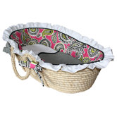 Pink Whimsey Moses Basket