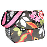 Sleek Slate Personalized Messenger Diaper Bag