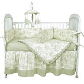 Etoile Green Crib Bedding Collection