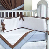 Crib Bumper in Classic Blue