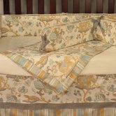 Cirque Blue Crib Blanket